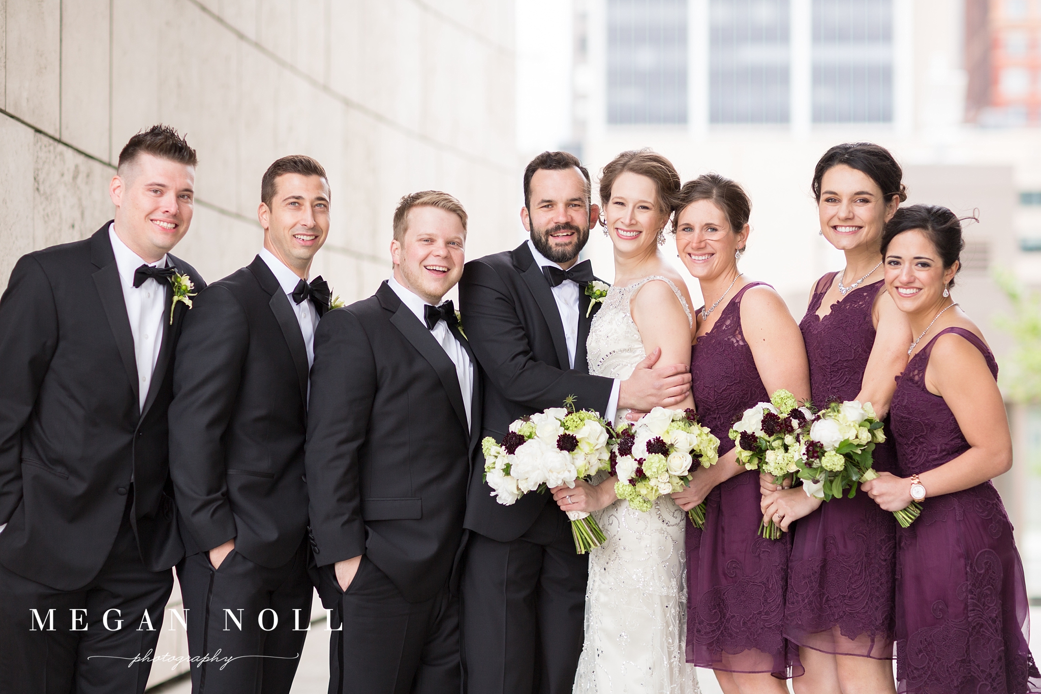 Bridal Party Pictures, Purple Bridesmaids Dresses, Cincinnati Wedding Photographer
