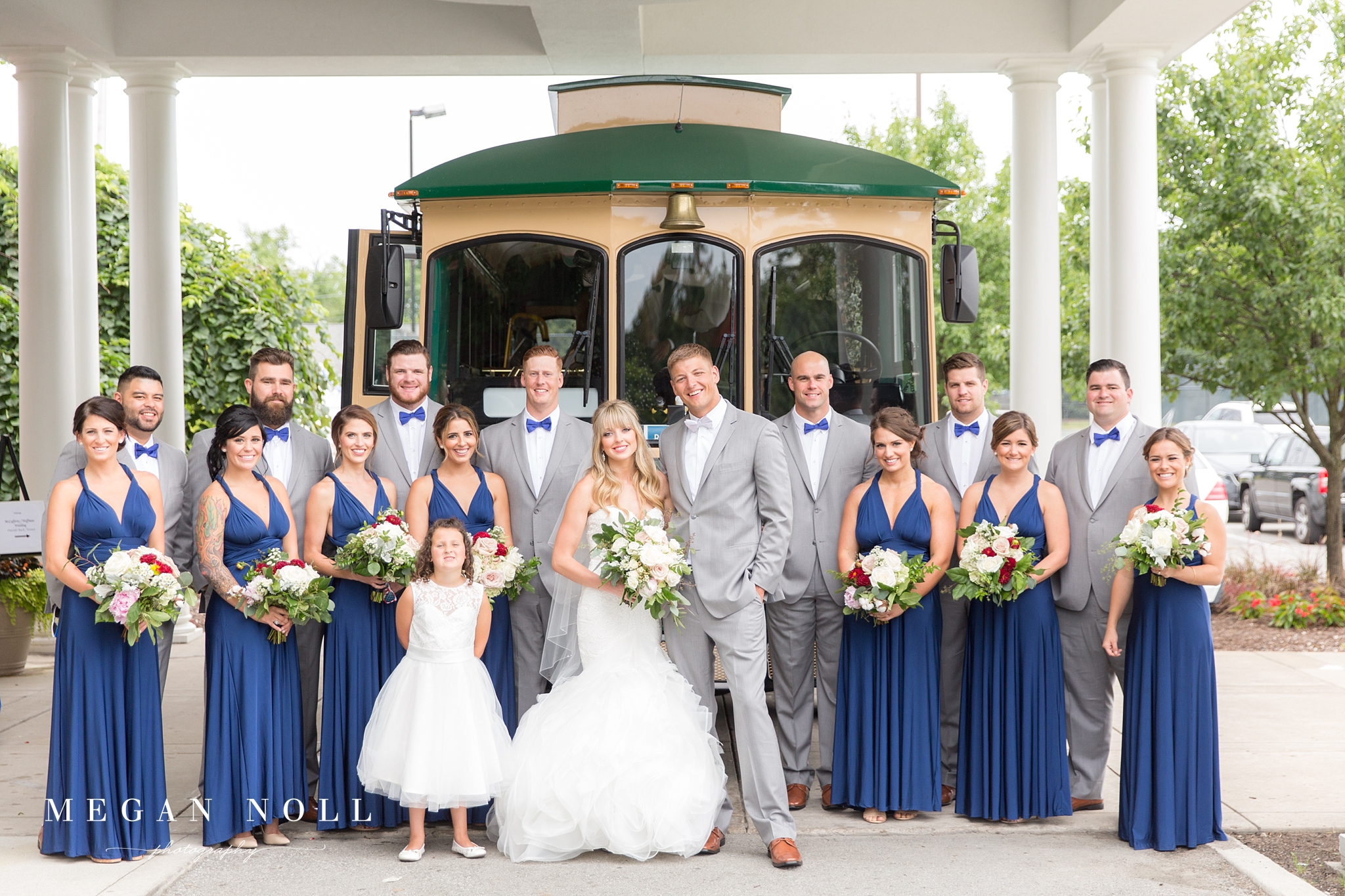 Indy Trolley, Wedding Party, Indy Wedding Photographers