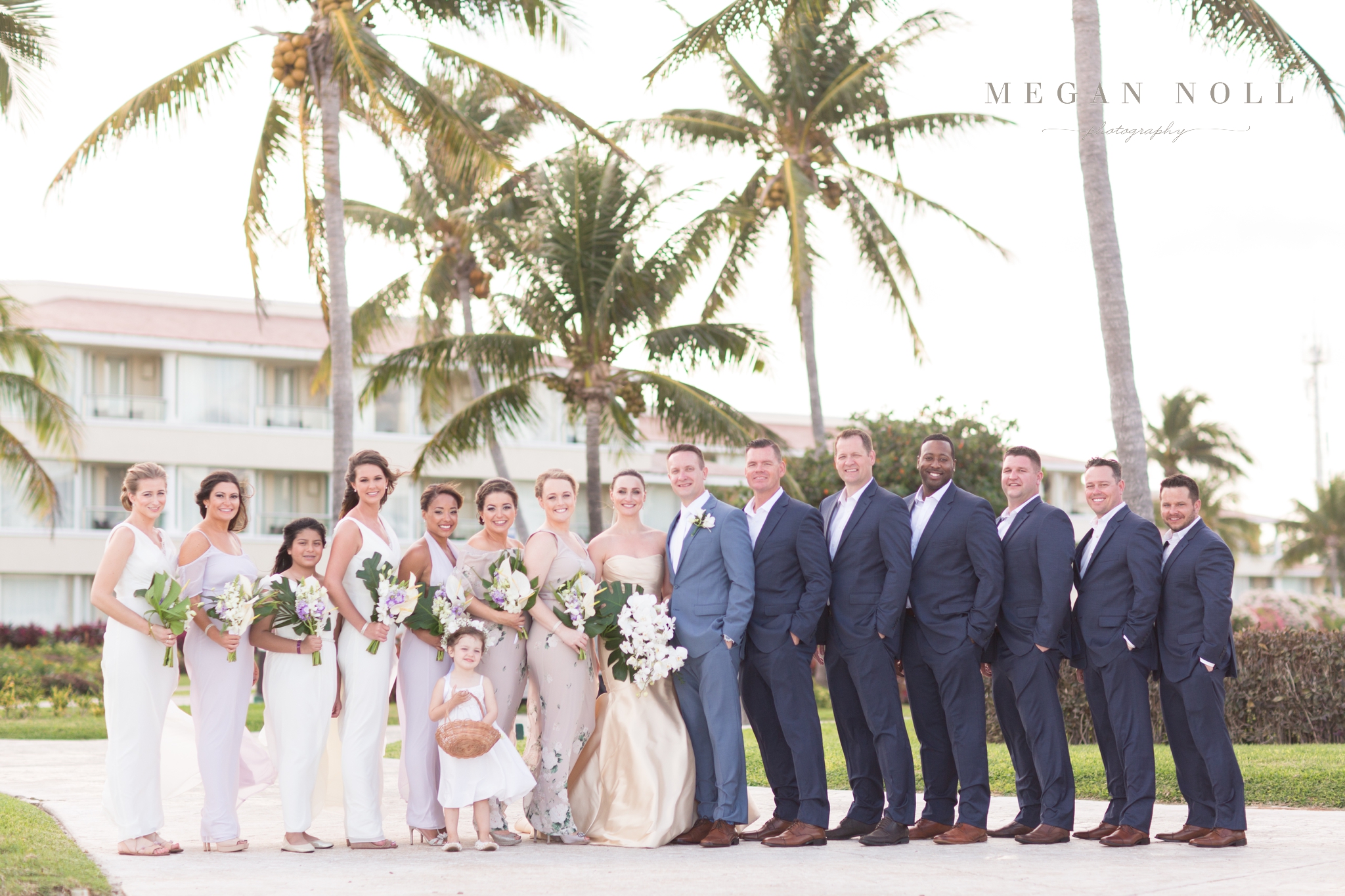 Bridal Party Pictures, Moon Palace Cancun Wedding, Megan Noll Photography