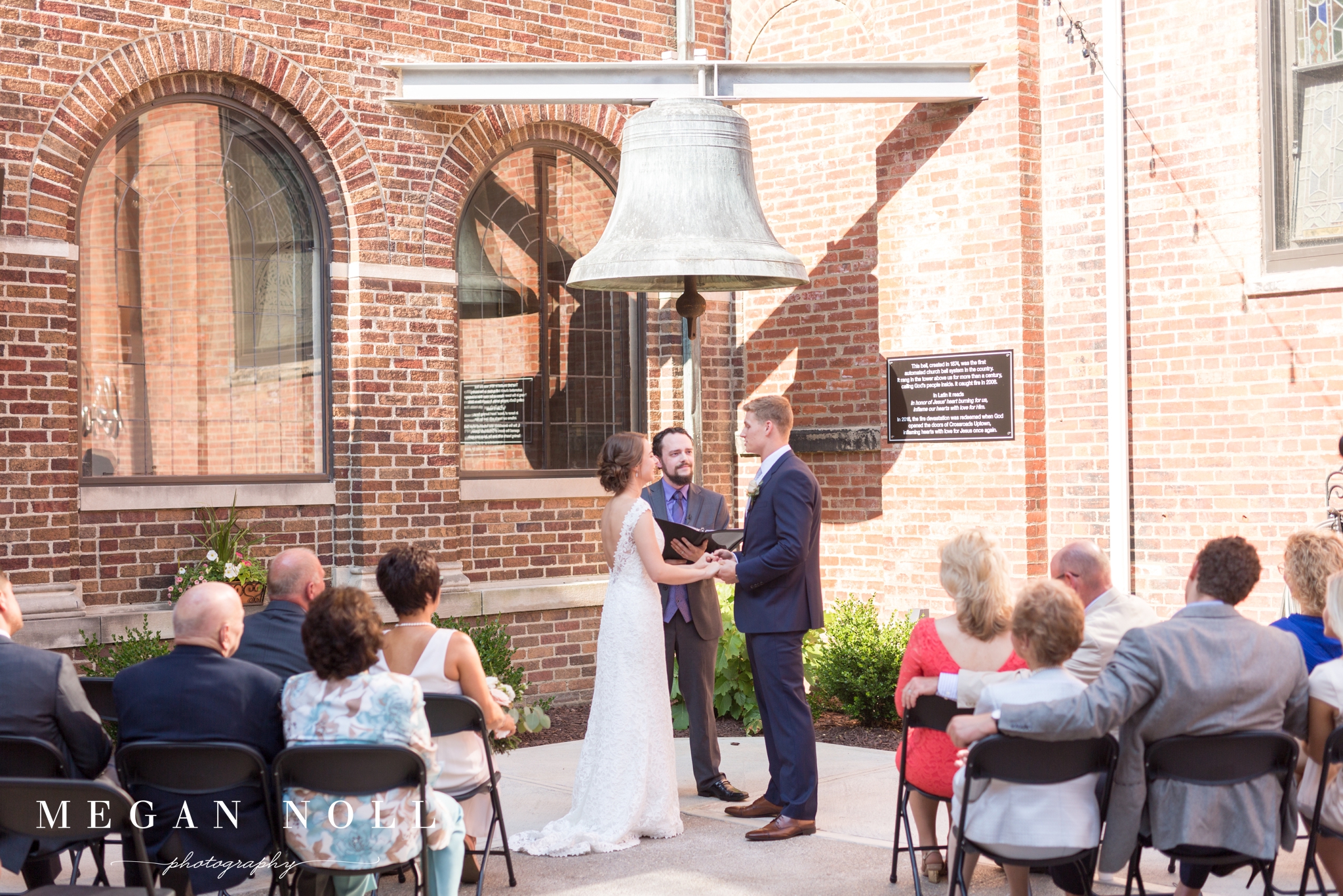 Wedding Ceremony in Courtyard, Outdoor Ceremony Locations in Cincinnati, Crossroads Uptown