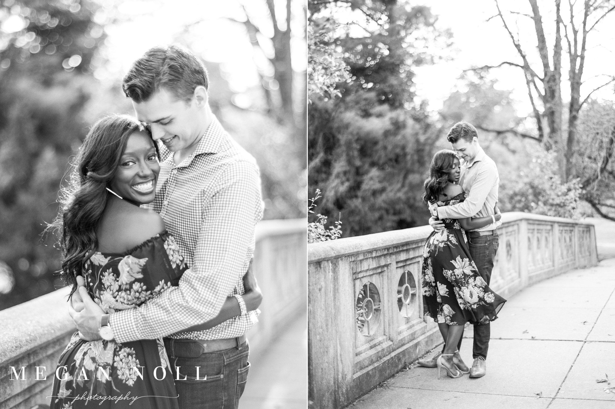 Black and White Engagement Pictures, Film Photography