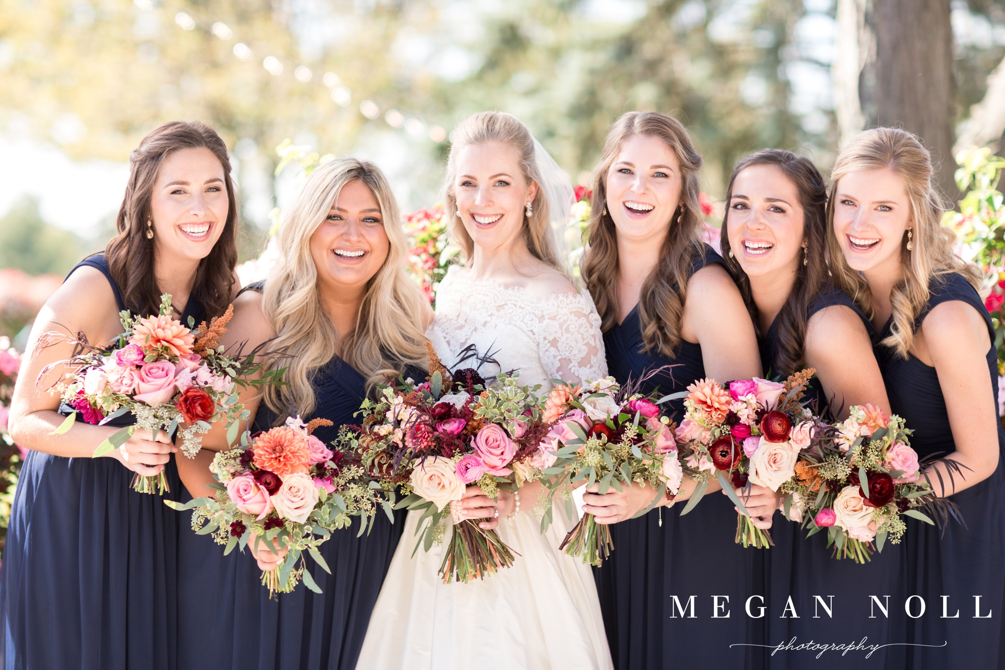 Bridesmaids holding flowers, Marti Heard Designs, Wedding Florist Cincinnati