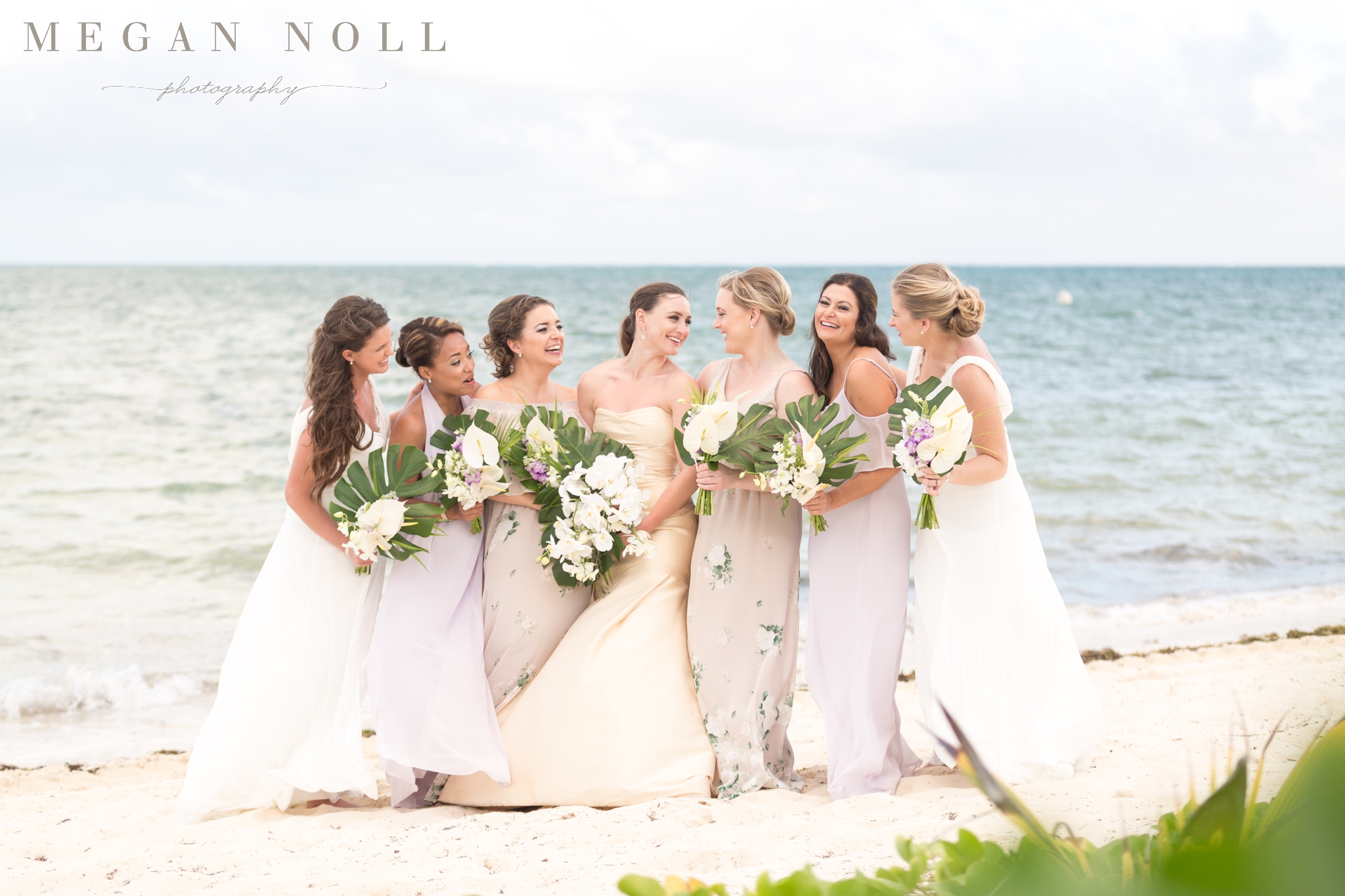 Bride and Bridesmaids at Beach, Bring your own photographer