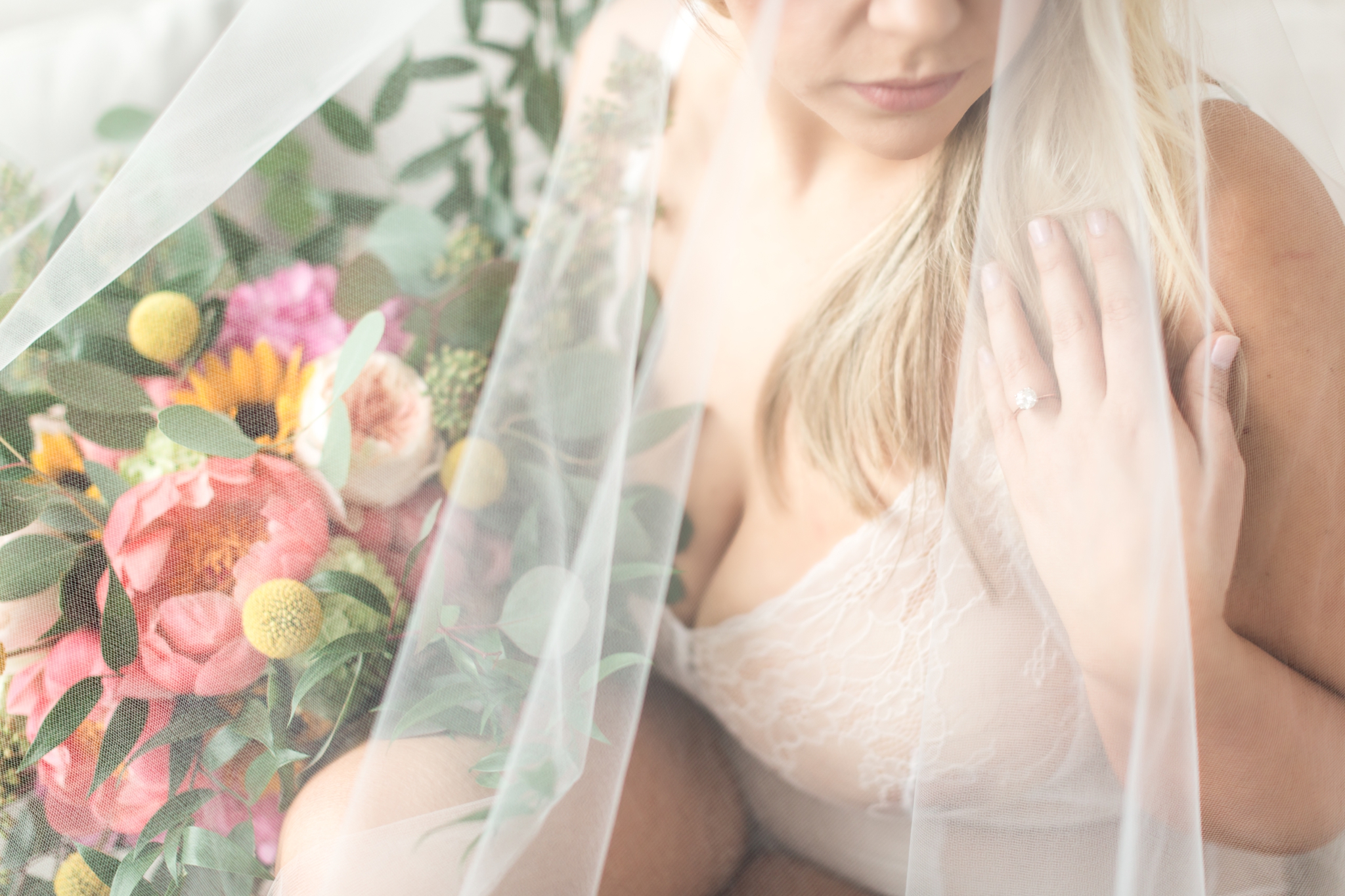 Flowers in boudoir, Cincinnati Photographer