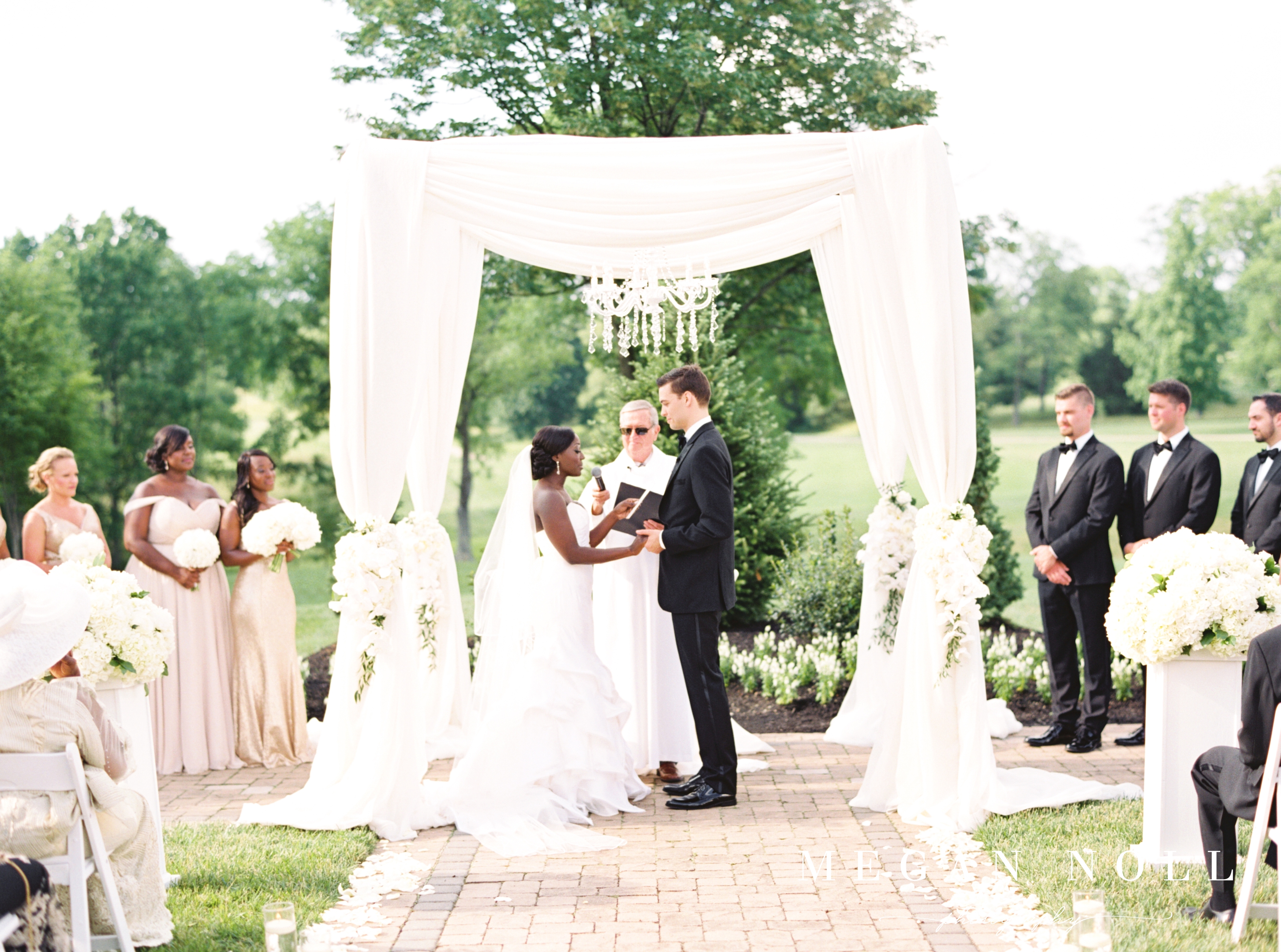 Outdoor Cincinnati Ceremony, Cooper Creek Wedding Ceremony, 