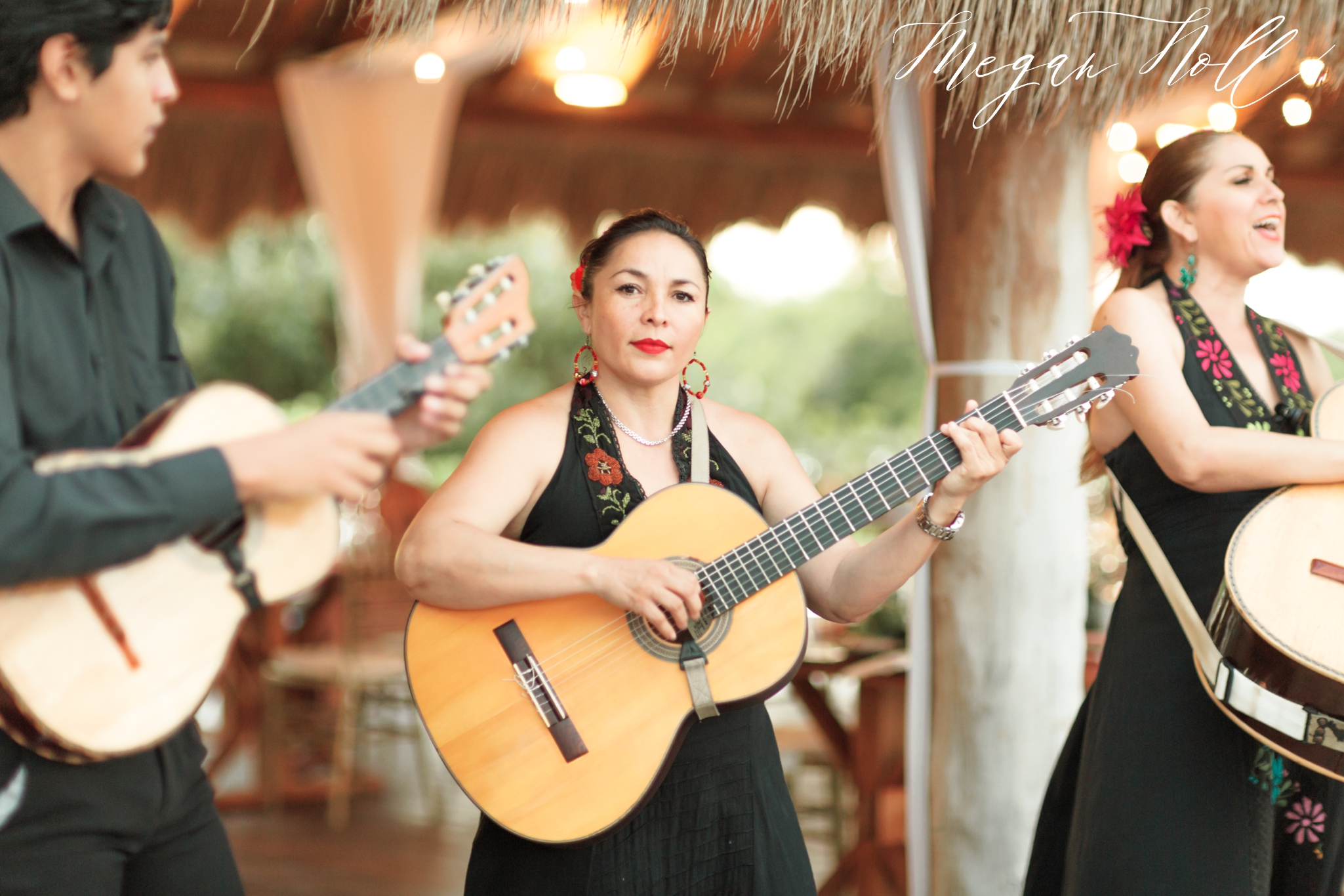 mariachi band at cocktail hour at Finest Playa Mujeres Wedding