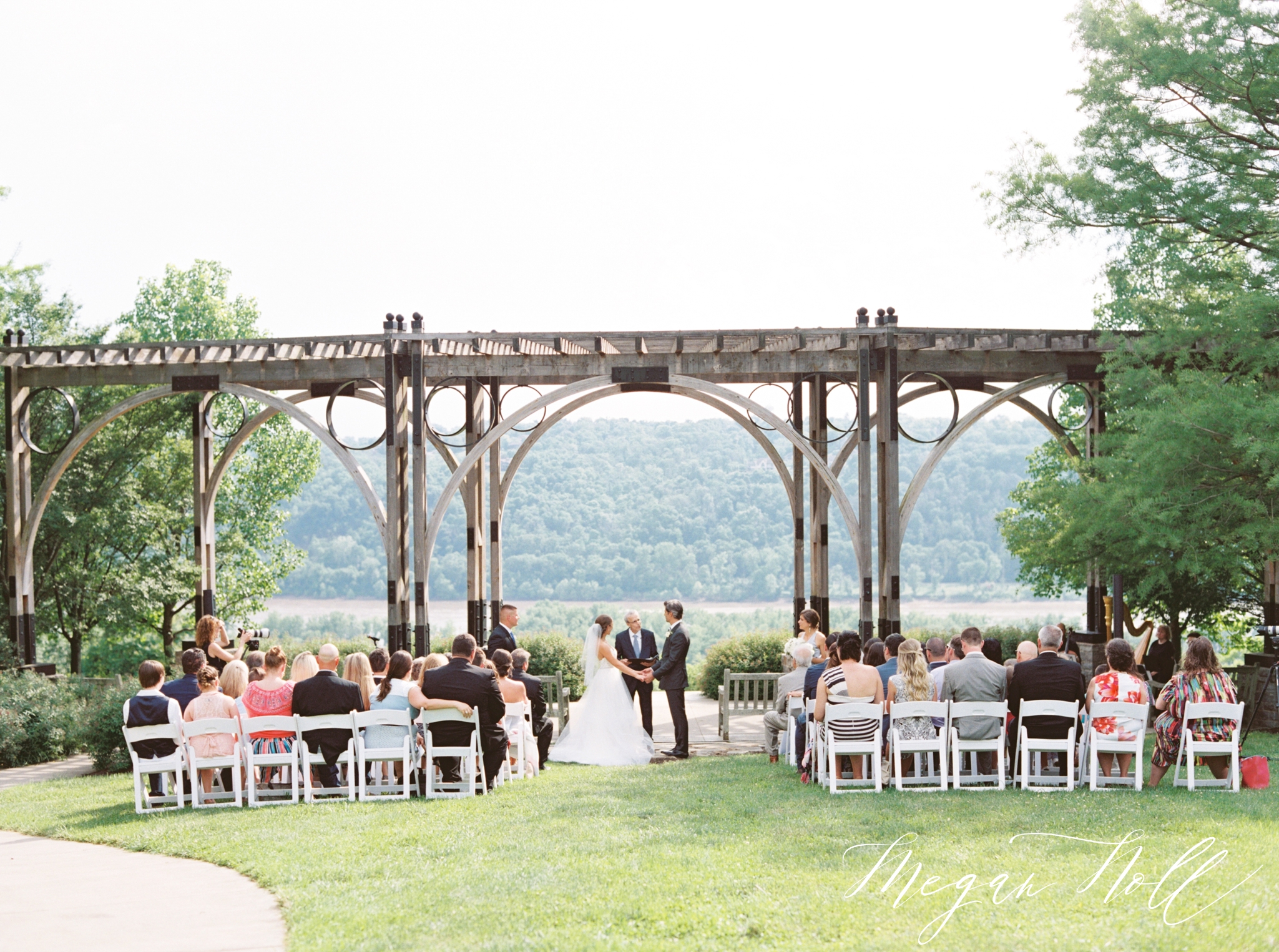 Wedding Ceremony at Alm's Park in Cincinnati