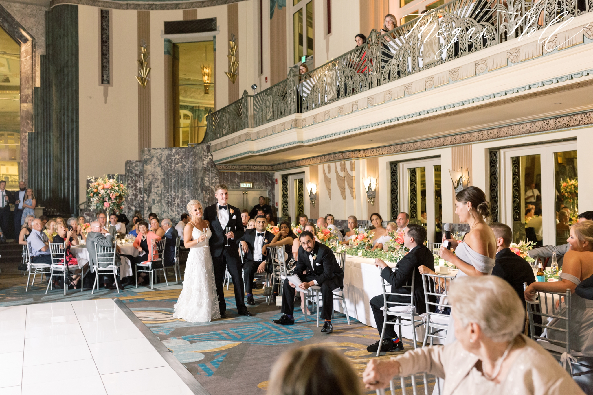 Reception toasts in Hall of Mirrors
