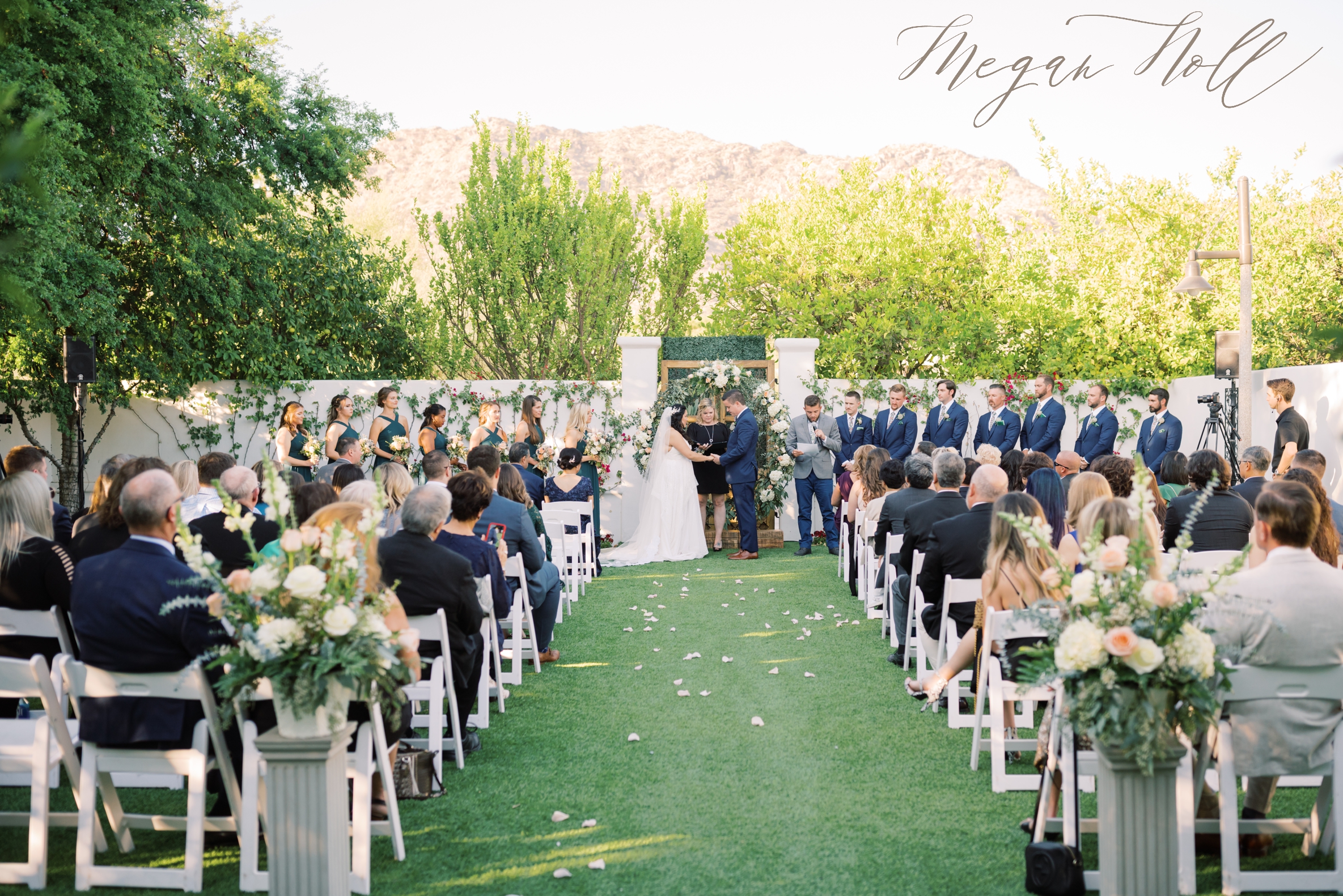 Outdoor Ceremony location with Mountains in the Background in Phoenix AZ
