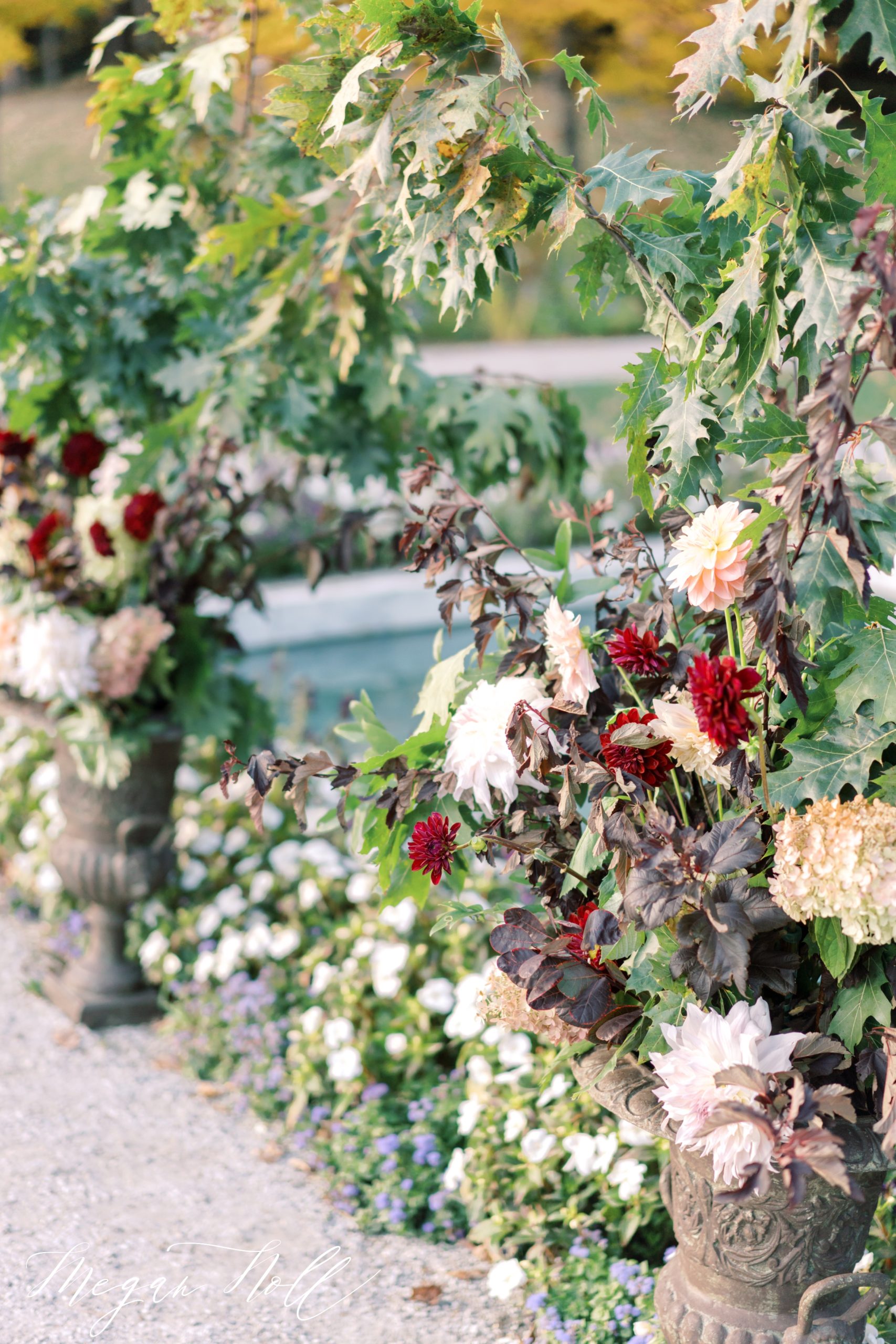 Daisy Stone Studio design for outdoor wedding ceremony at The Mount