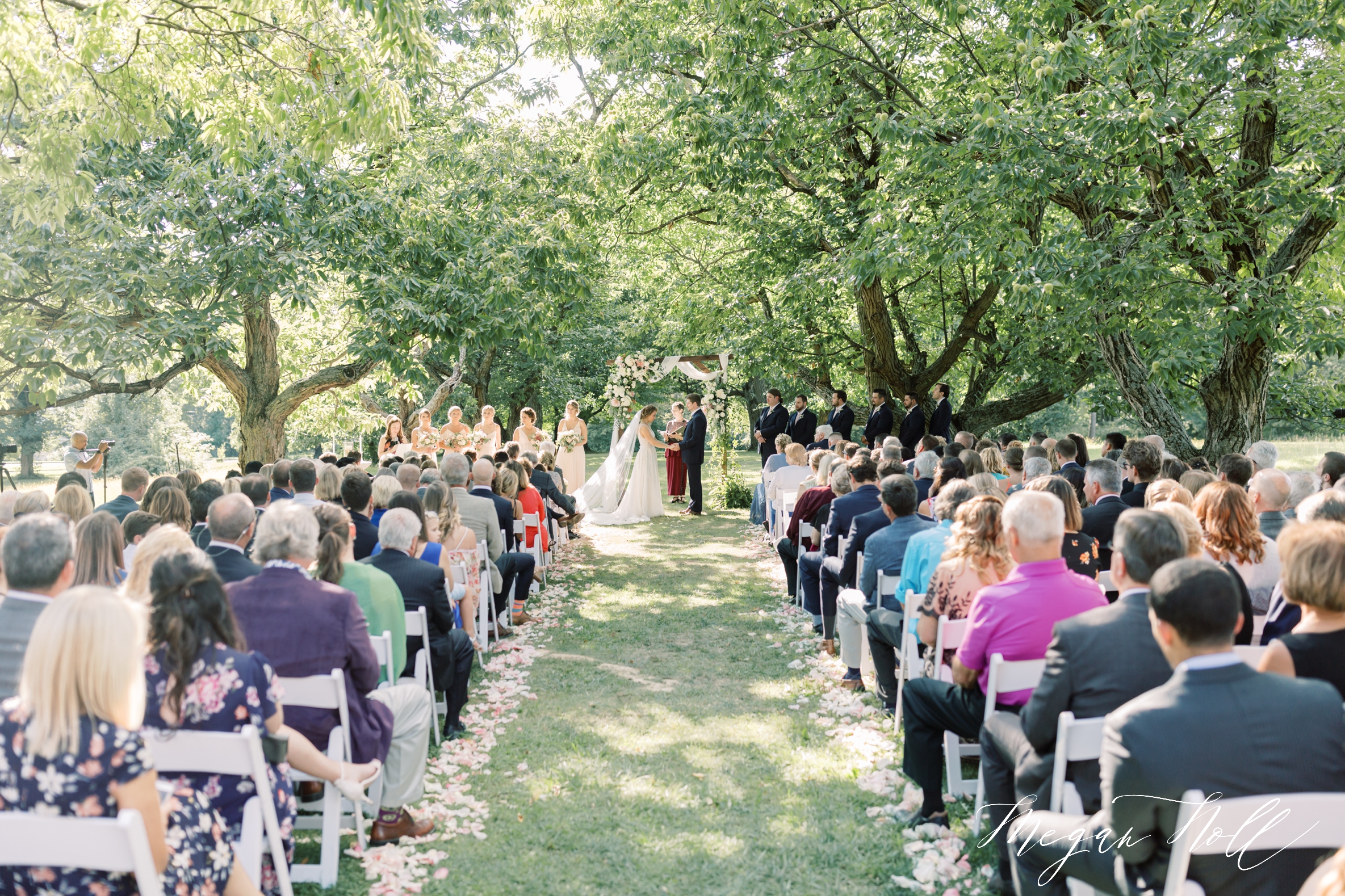 Ceremony in Cincinnati Garden Wedding 