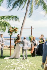 A gorgeous wedding ceremony in Maui