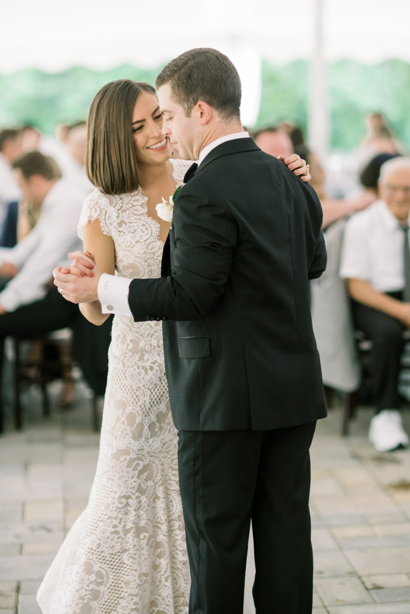 the couple shared a sweet first dance