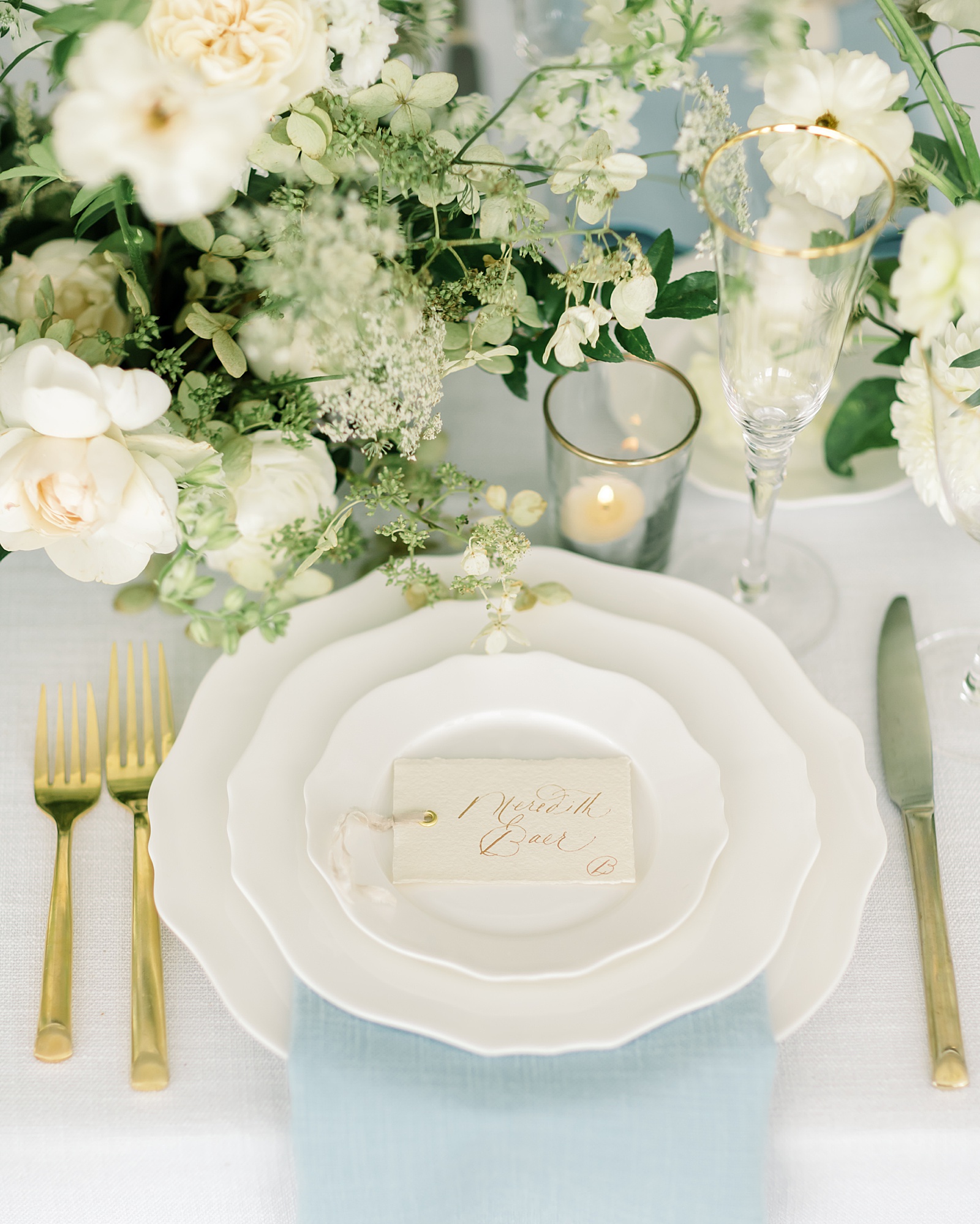 Place setting by Leda Anderson of Events held dear